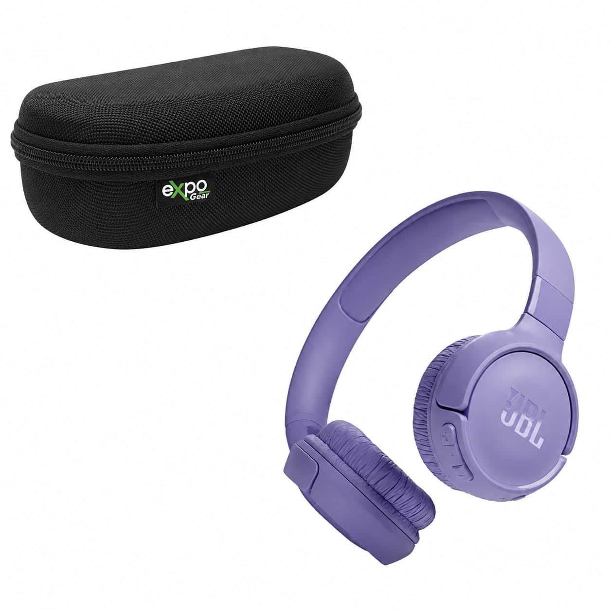 JBL - Tune 520BT Wireless On-Ear Headphones with Case - Purple