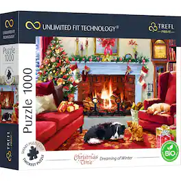 Trefl - Prime Dreaming of Winter 1000 Piece Puzzle - Multicolor
