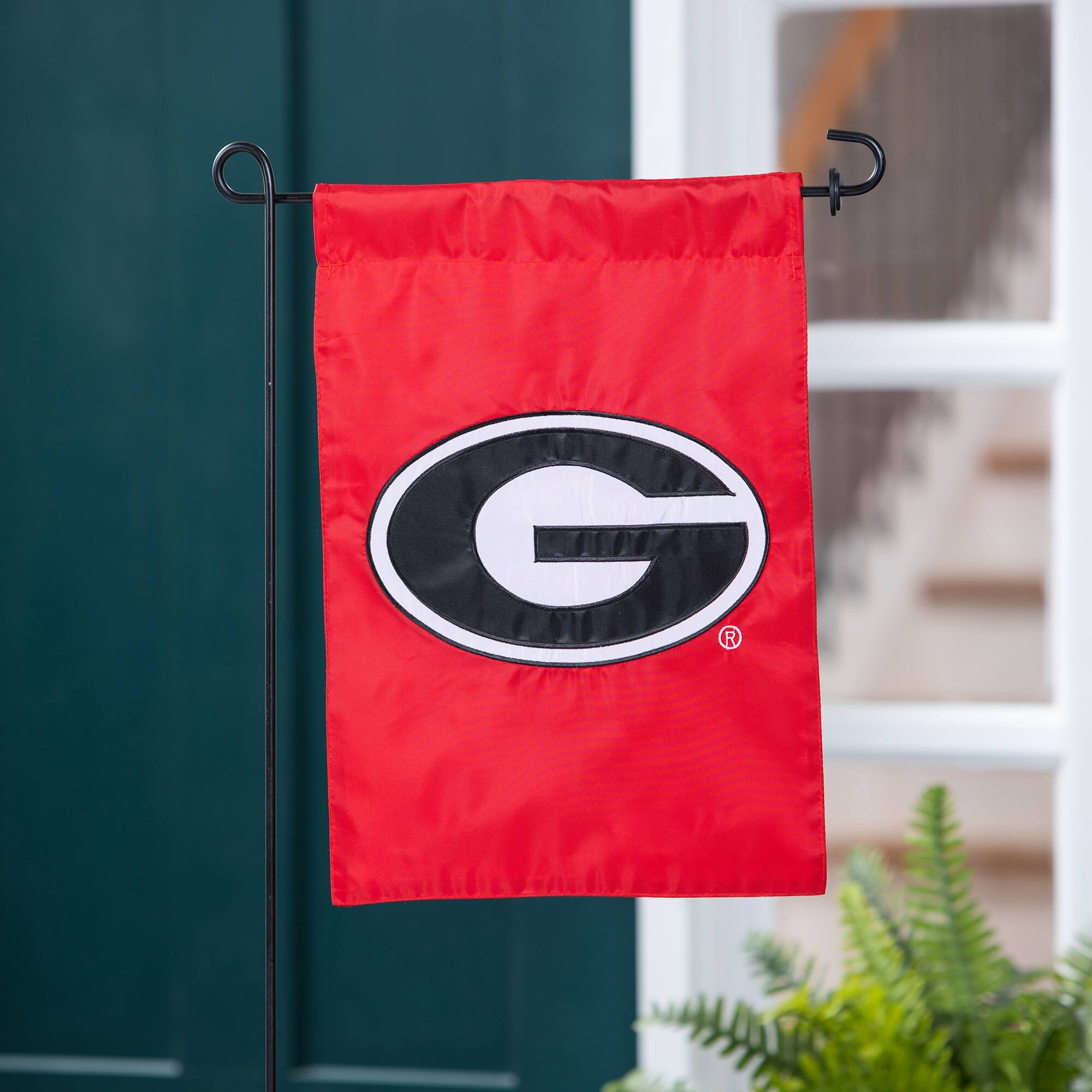 Alt View 1. Evergreen Enterprises - Georgia Bulldogs 12.5" x 18" Double-Sided Garden Flag - Multicolor.