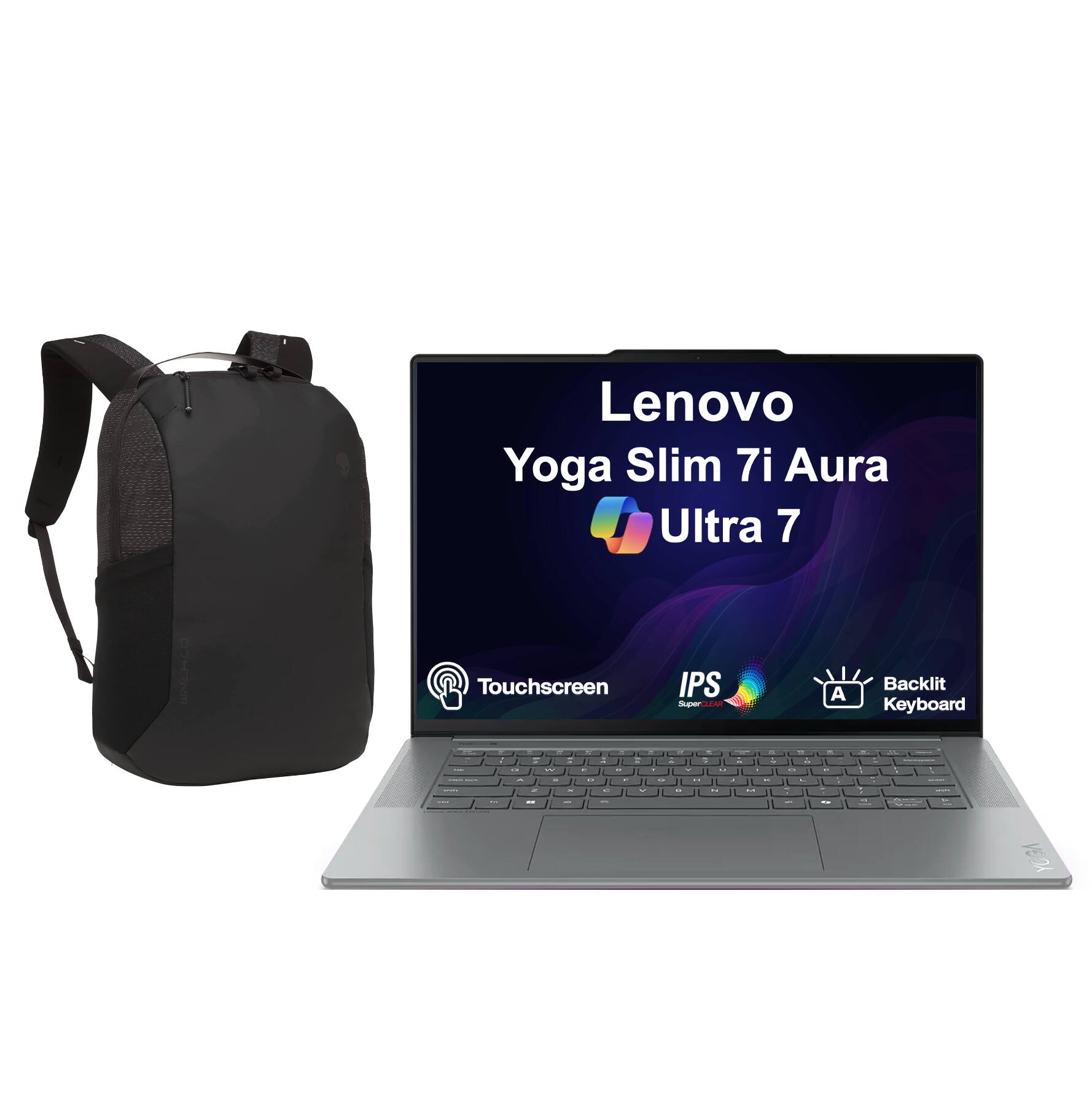 Lenovo Yoga Slim 7i Aura Ultra 7  
Touchscreen IPS Super LA  
Backlit Keyboard