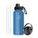 Left. Buzio - 32oz Insulated Water Bottle with Straw Lid and Spout Lid - Blue.