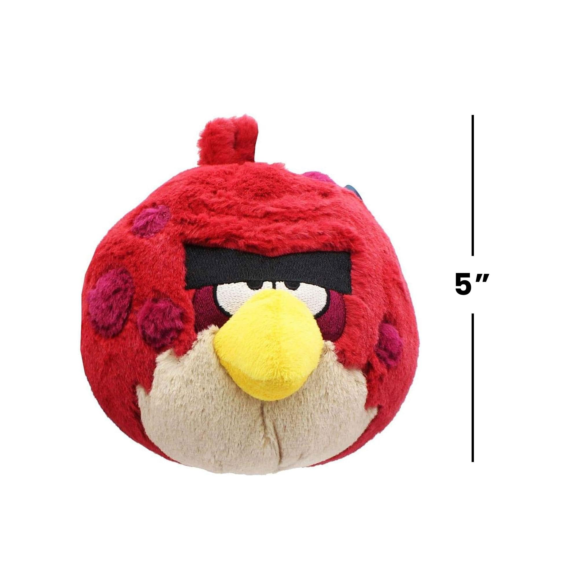 Alt View 4. Commonwealth Toys - Angry Birds Big Brother 5 Inch Basic Plush - Red.