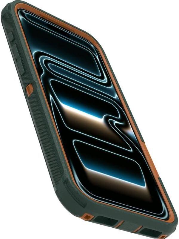 Alt View 1. OtterBox - OtterBox iPhone 17 Pro Max (Only) - Bundle: Defender Series Case & Screen Protector - Rugged - Snaps on MagSafe - Green Intrigue.