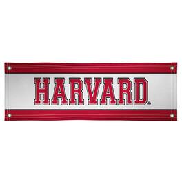 Victory Corps - Harvard Crimson 2' x 6' Stripes Vinyl Banner - White