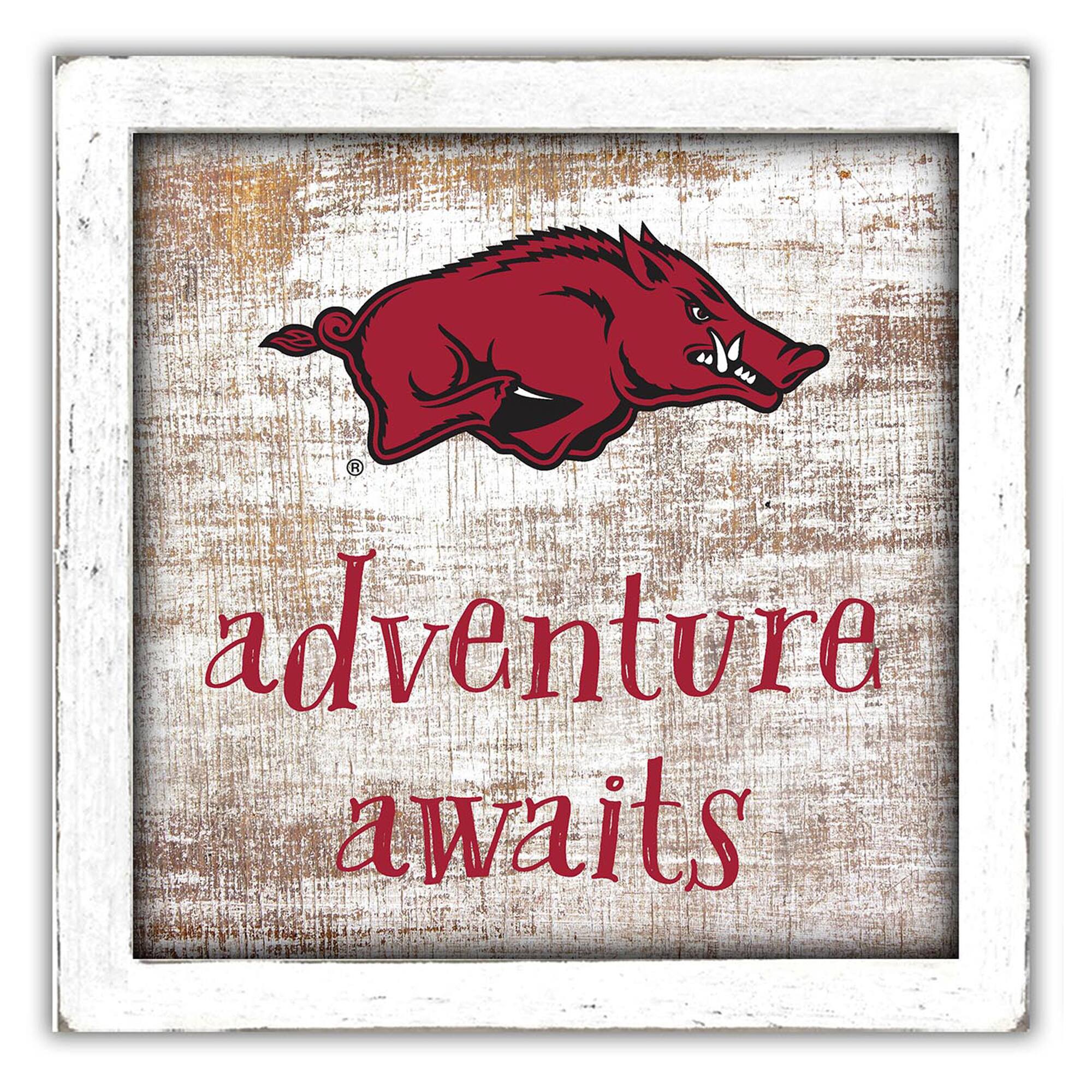 Arkansas Razorbacks 14'' x 13'' Adventure Awaits Money Box