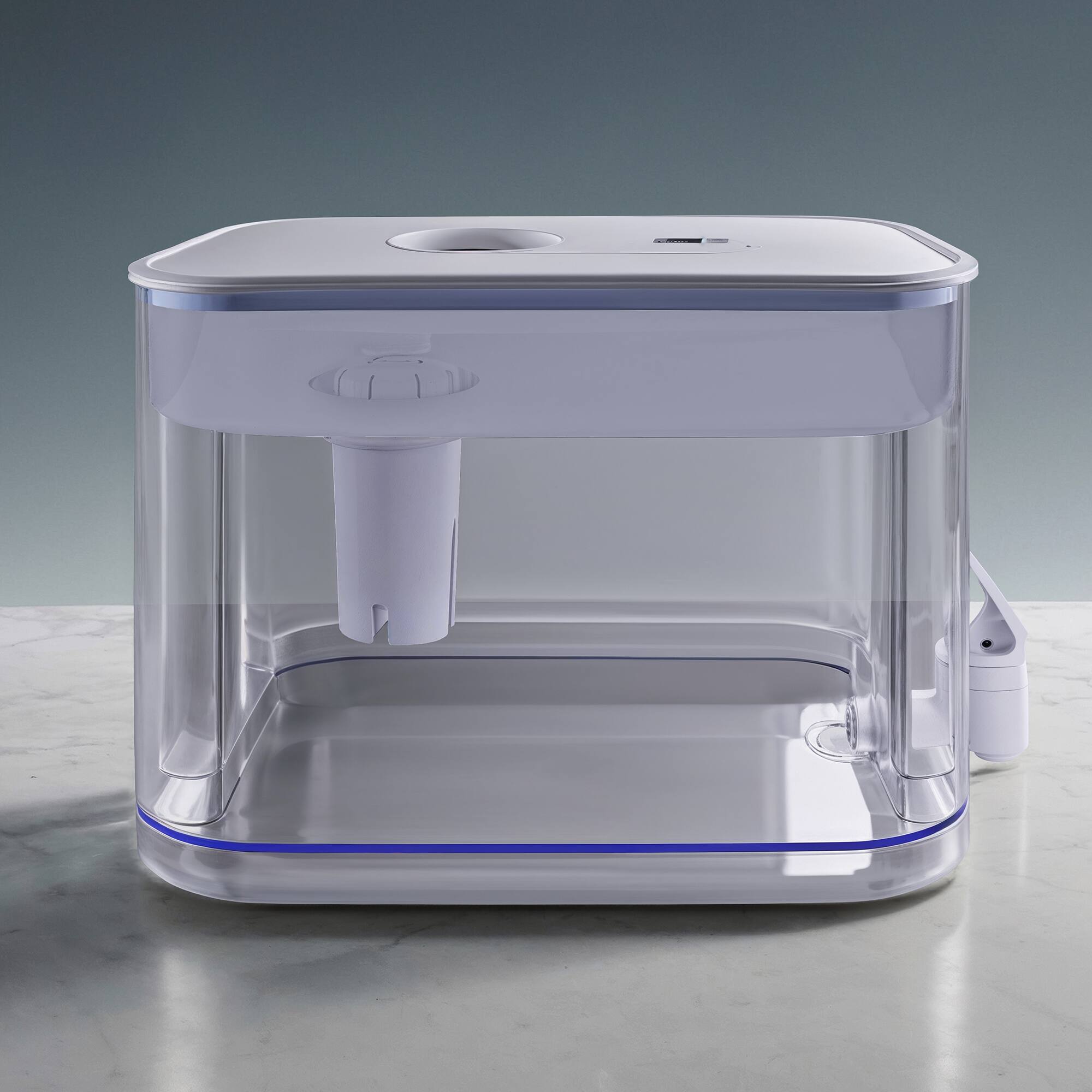 Front. FC Design - Freco 35cup/8.5L XL Water Filter Pitcher Dispenser with 1 Filter, NSF42/53 Certified, Brita filter compatible, BPA Free.