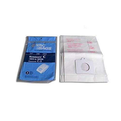 Photos - Dust Bag DVC  3 Kenmore 5055 Canister Vacuum Bags – Replaces C-5, Paper Filter #136SW 5055, 136SW, Panasonic C-5 