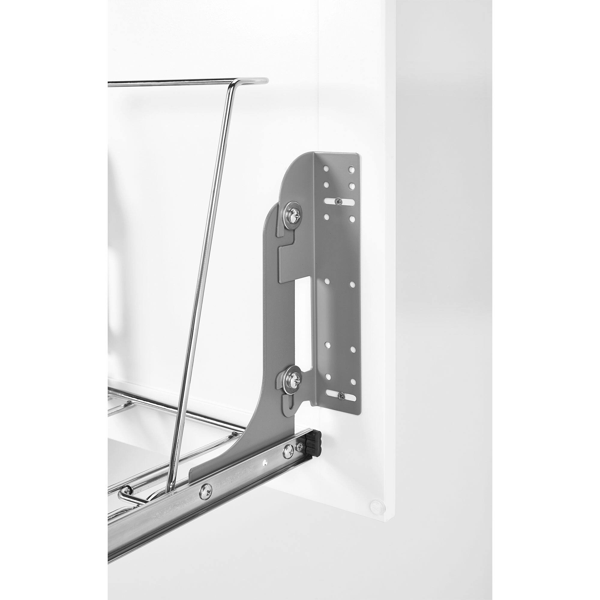 Alt View 7. Rev-A-Shelf - Rev-A-Shelf Cabinet Door Mount Kit for Pullout Shelves & Trash Cans, 5WB-DMKIT - Silver.