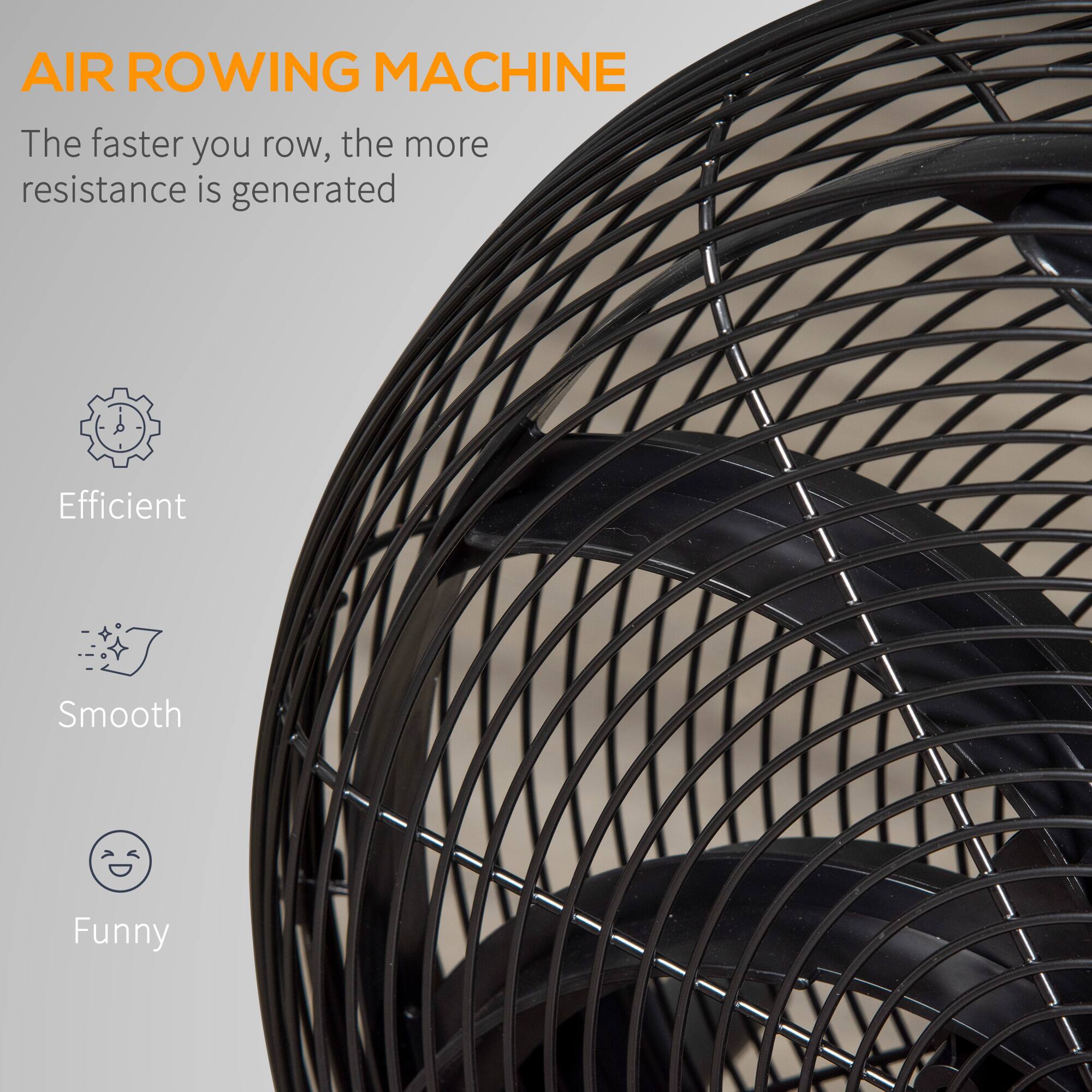 AIR ROWING MACHINE

The faster you row, the more resistance is generated

- Efficient
- Smooth
- Funny
