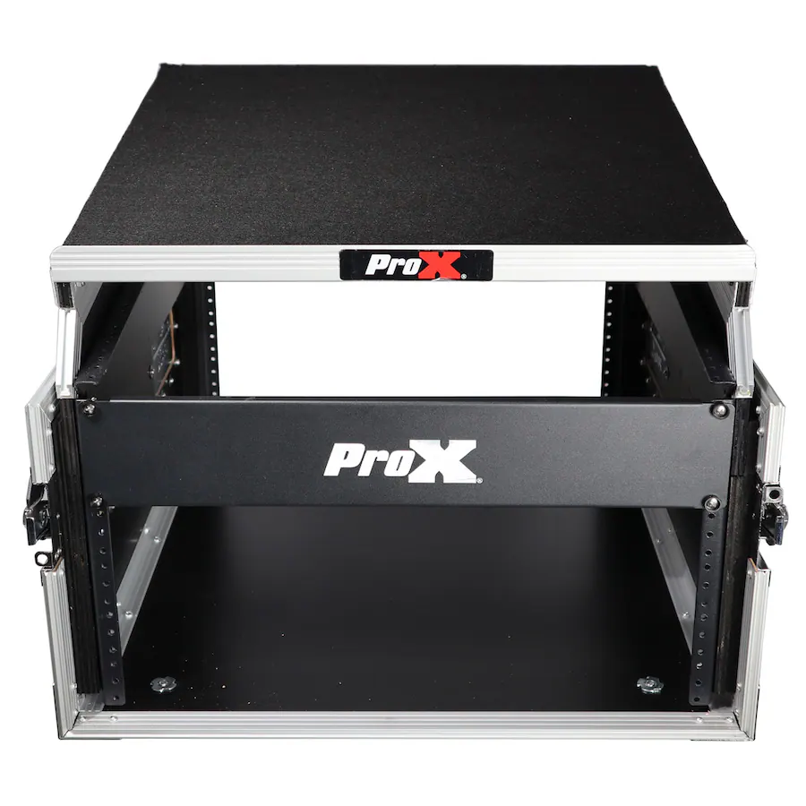 Airplane Computer Case ProX T 6MRSS13ULT Flight Case with Laptop Shelf for 6U Rack x 13U Top ...