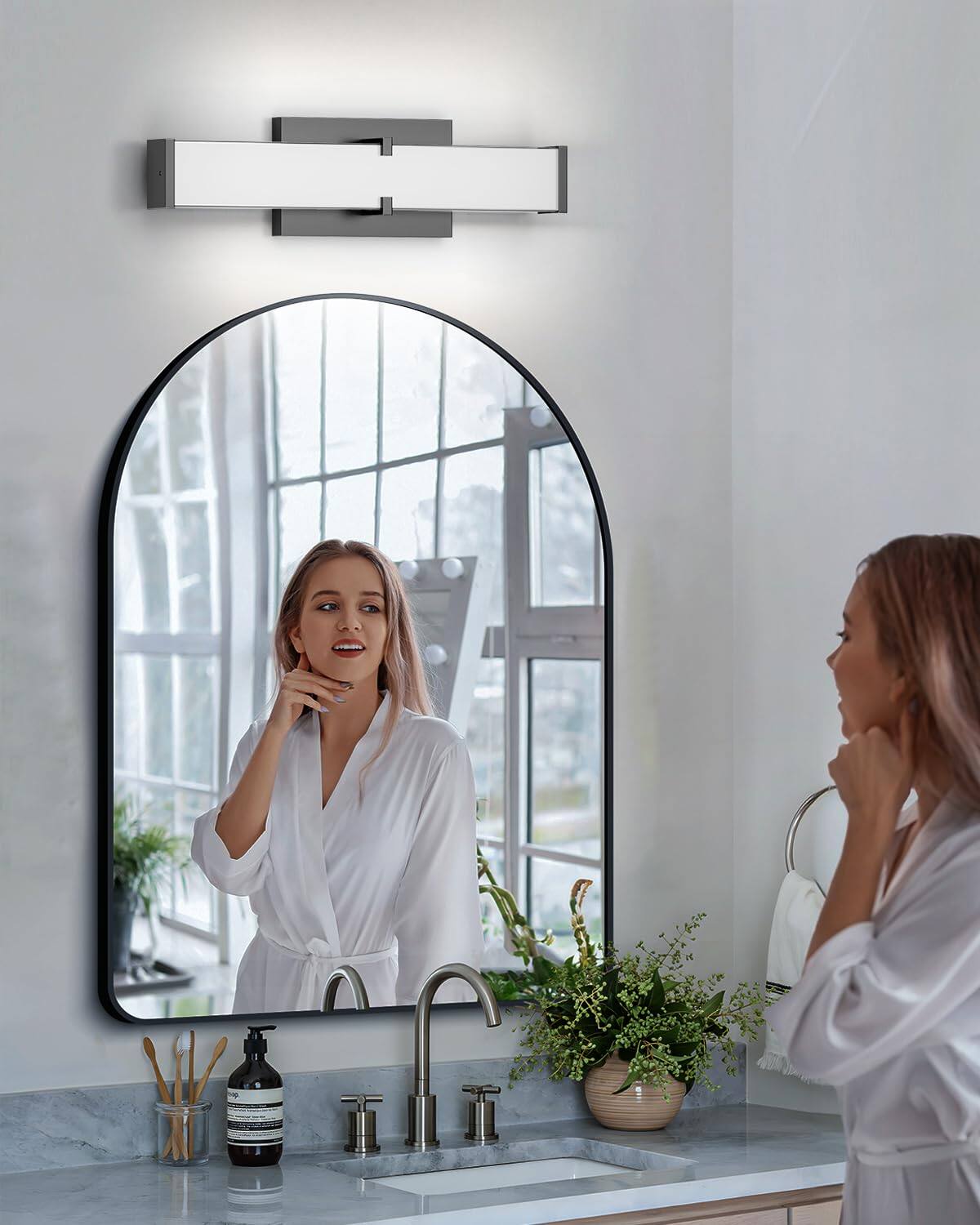 Alt View 3. Comfort Essence - Modern Bathroom Light Fixtures Over Mirror Inch w Lumen Dimmable Vanity cct Led Bar Lighting With Etl Certi - 24IN.