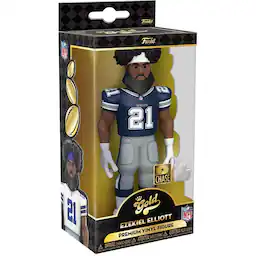Dallas Cowboys NFL Funko Gold 5 Inch Vinyl Figure | Ezekiel Elliott CHASE