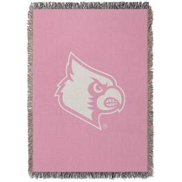 Chad & Jake - Louisville Cardinals Woven Blanket - Pink