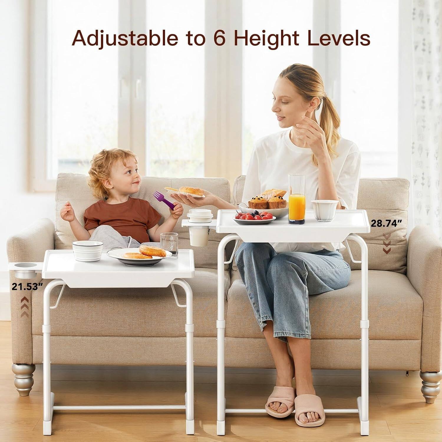 Adjustable to 6 Height Levels

28.74" 21.53"
