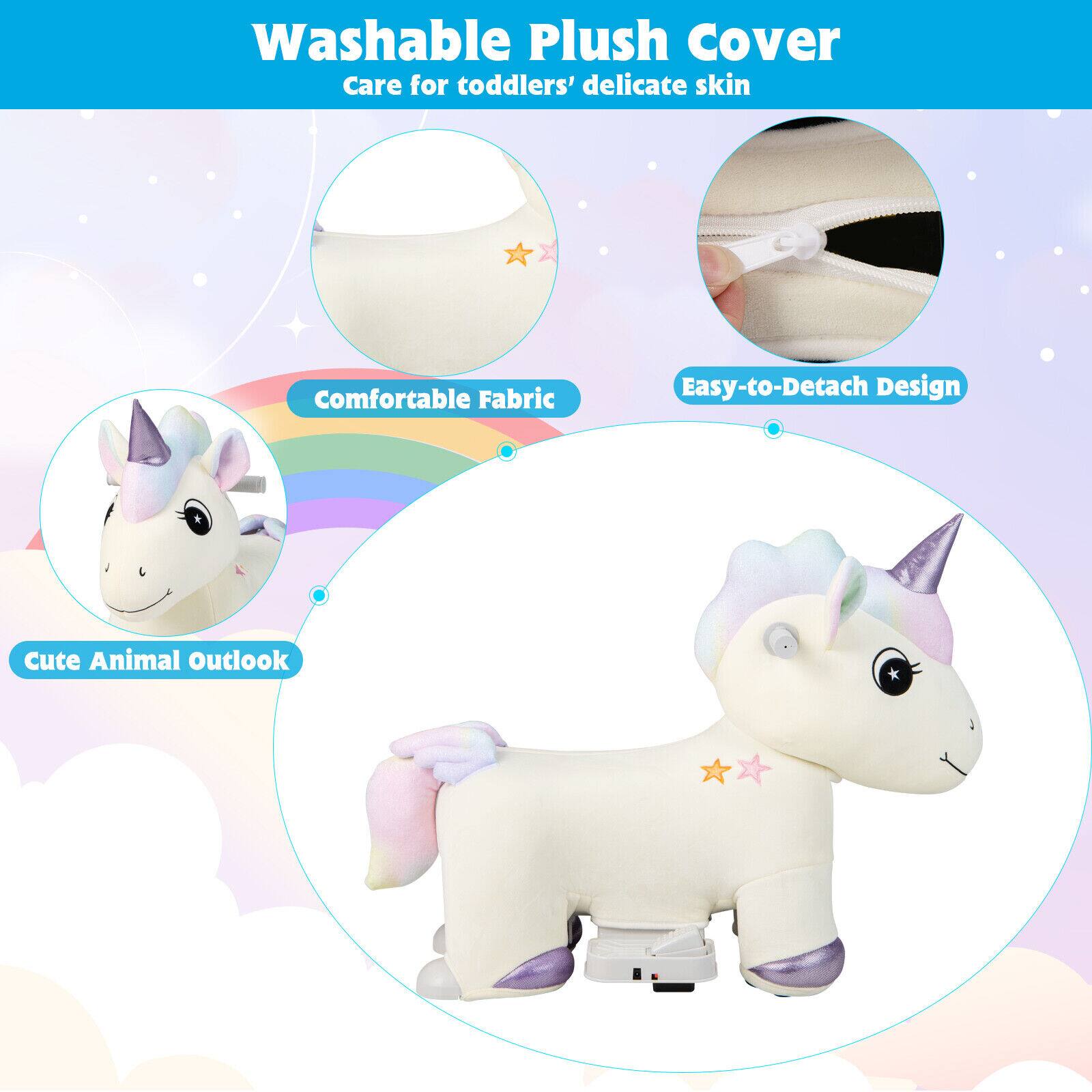 Washable Plush Cover  
Care for toddlers' delicate skin  

Comfortable Fabric  
Easy-to-Detach Design  
Cute Animal Outlook