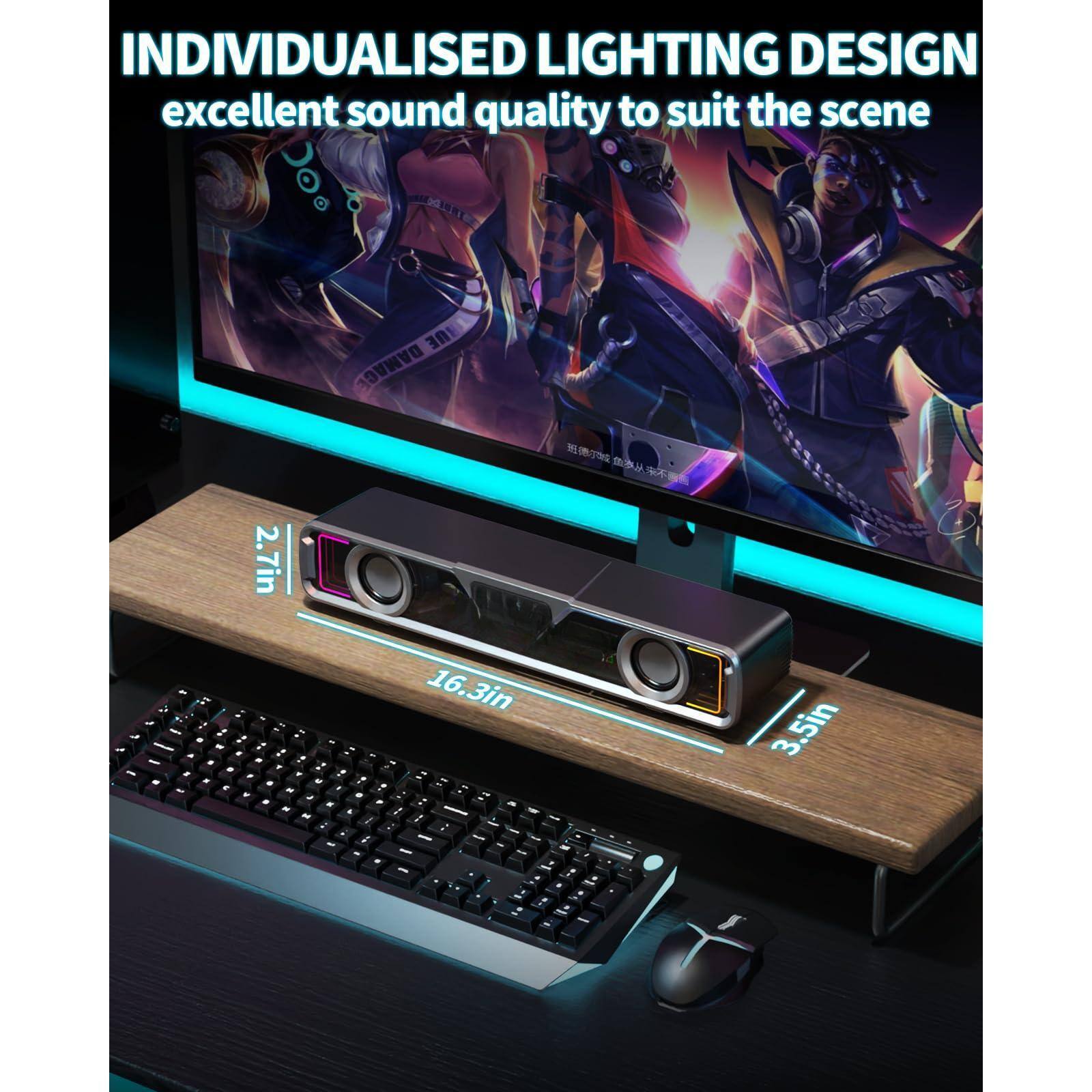 INDIVIDUALISED LIGHTING DESIGN  
excellent sound quality to suit the scene  

2.7in  
16.3in  
3.5in