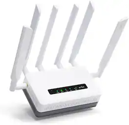 GL.iNet - GL-XE3000 Puli AX 5G Router with Dual SIM and 6400mAh Battery - White