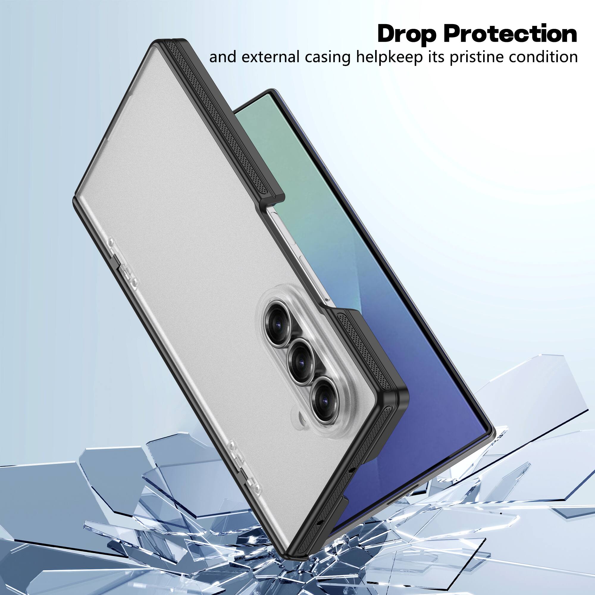 Drop Protection and external casing help keep its pristine condition