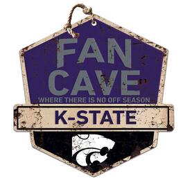 Jardine - Kansas State Wildcats Fan Cave Badge Sign - Purple