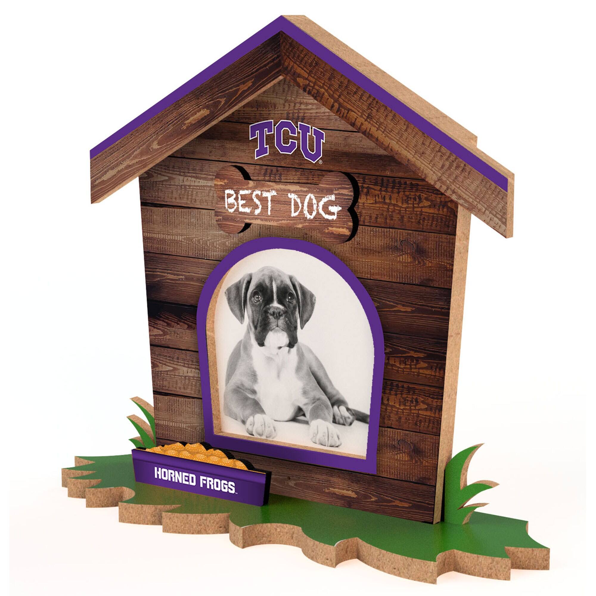 Fan Creations - TCU Horned Frogs Dog House Photo Frame - Multicolor price history on PriceWatchPro