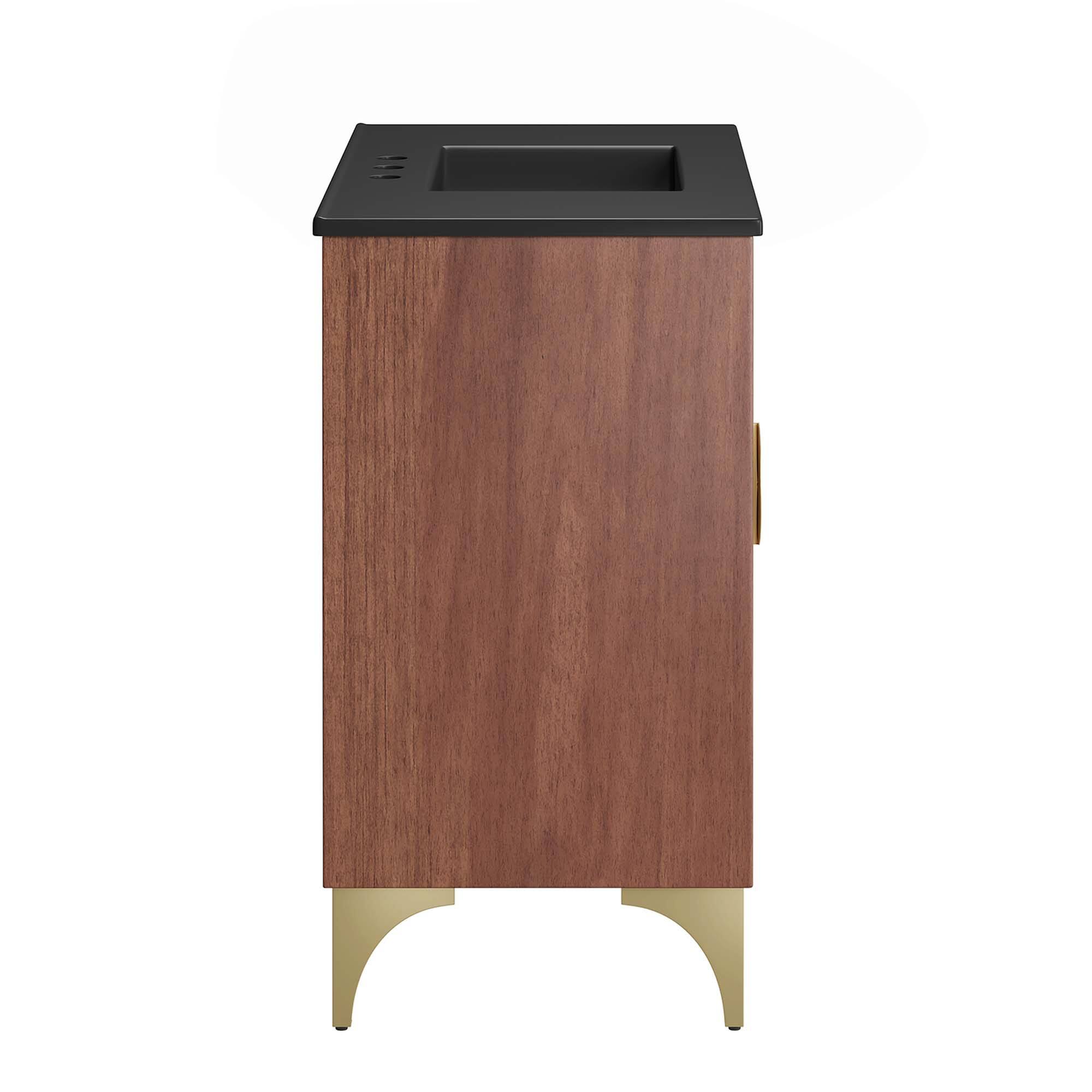 Alt View 2. Modway - Daylight Bathroom Vanity Basin Included by Modway - Black Walnut.
