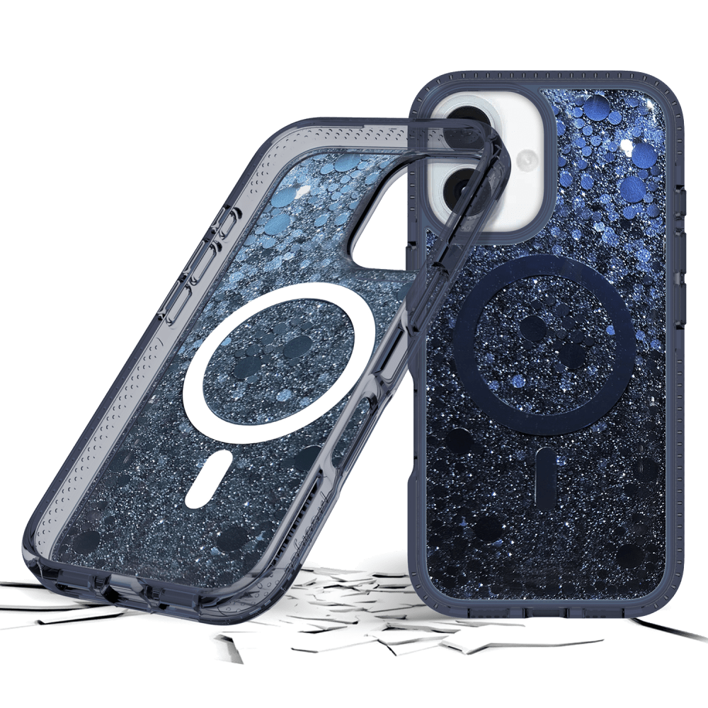 Alt View 4. Prodigee - PopStar MagSafe Case for Apple iPhone 16 - Dark Blue.