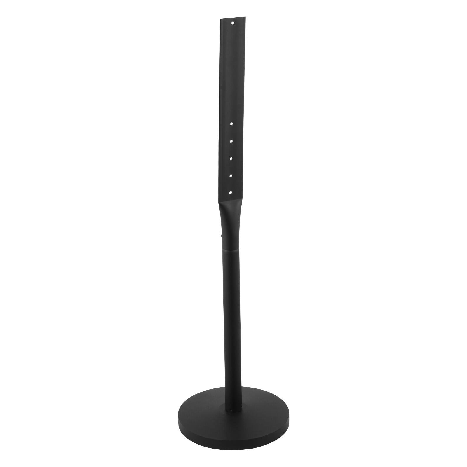 Alt View 5. VEVOR - Portable Sign Post, 2-Pack, 4 ft Tall, Metal Sign Stands with Heavy Duty Cast Iron Base, Multi-Hole Design - Black.