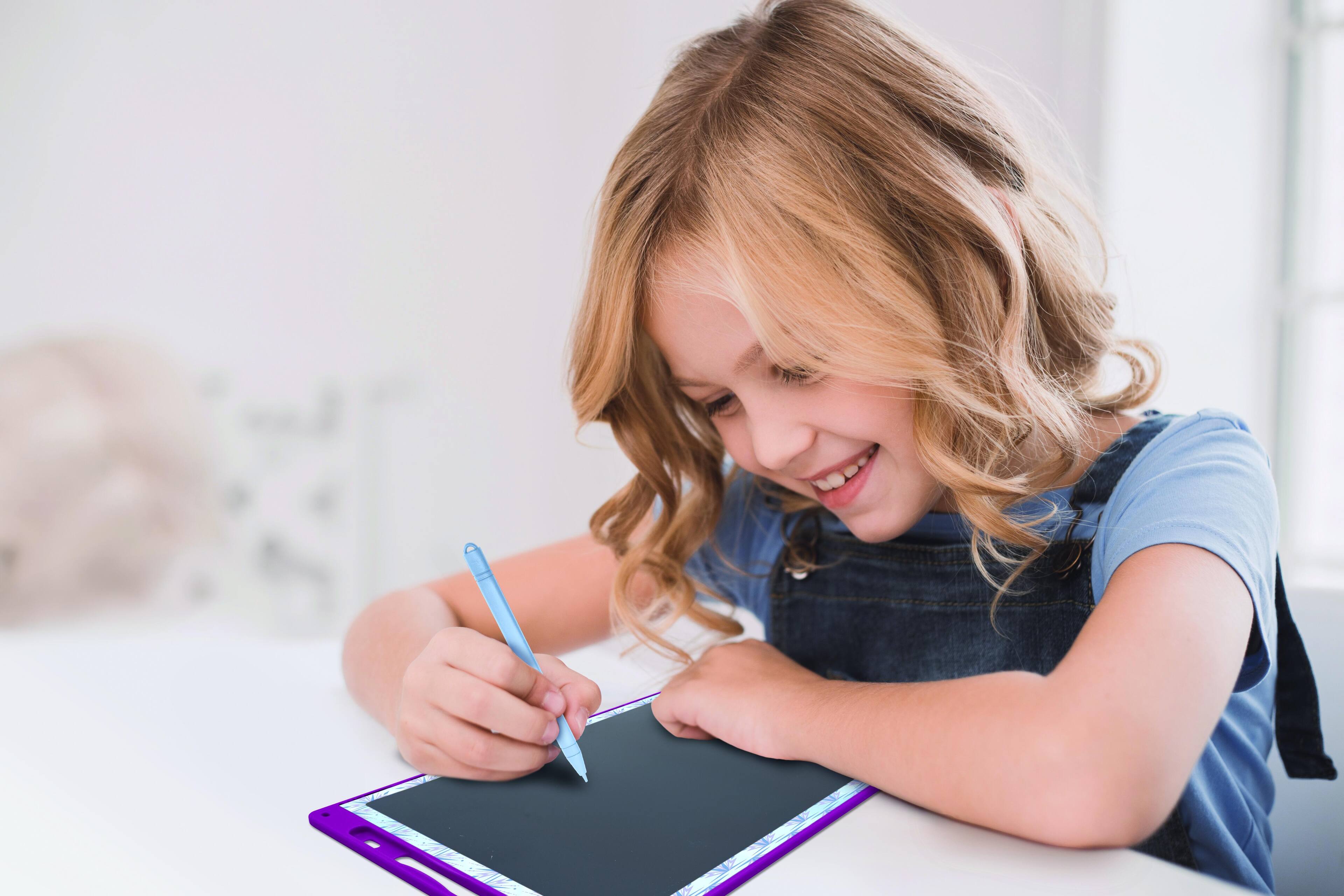 Alt View 6. Lexibook - Disney Frozen 11’’ Multicolor Learning Drawing E-ink Tablet with Stencils.