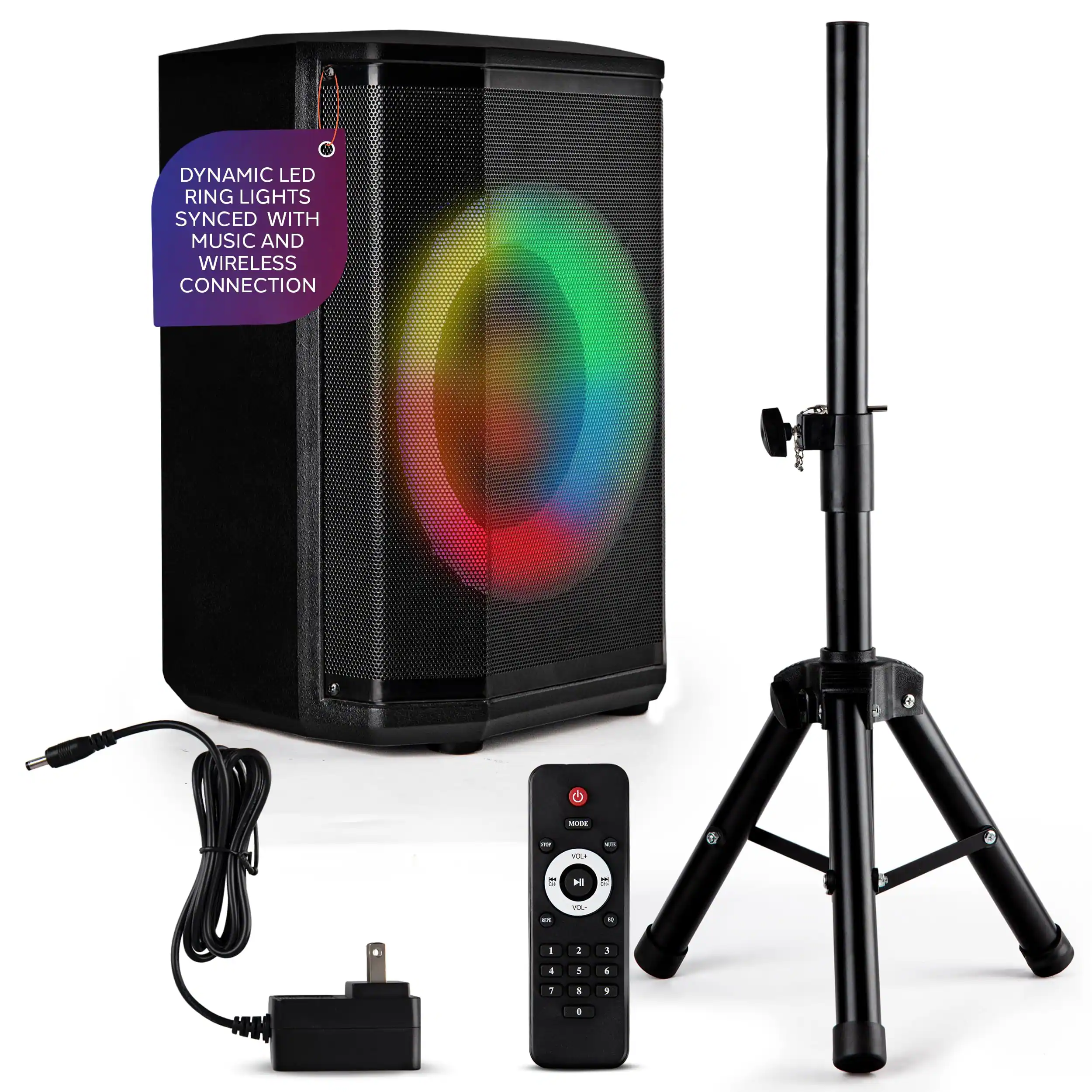 DYNAMIC LED RING LIGHTS SYNCED WITH MUSIC AND WIRELESS CONNECTION