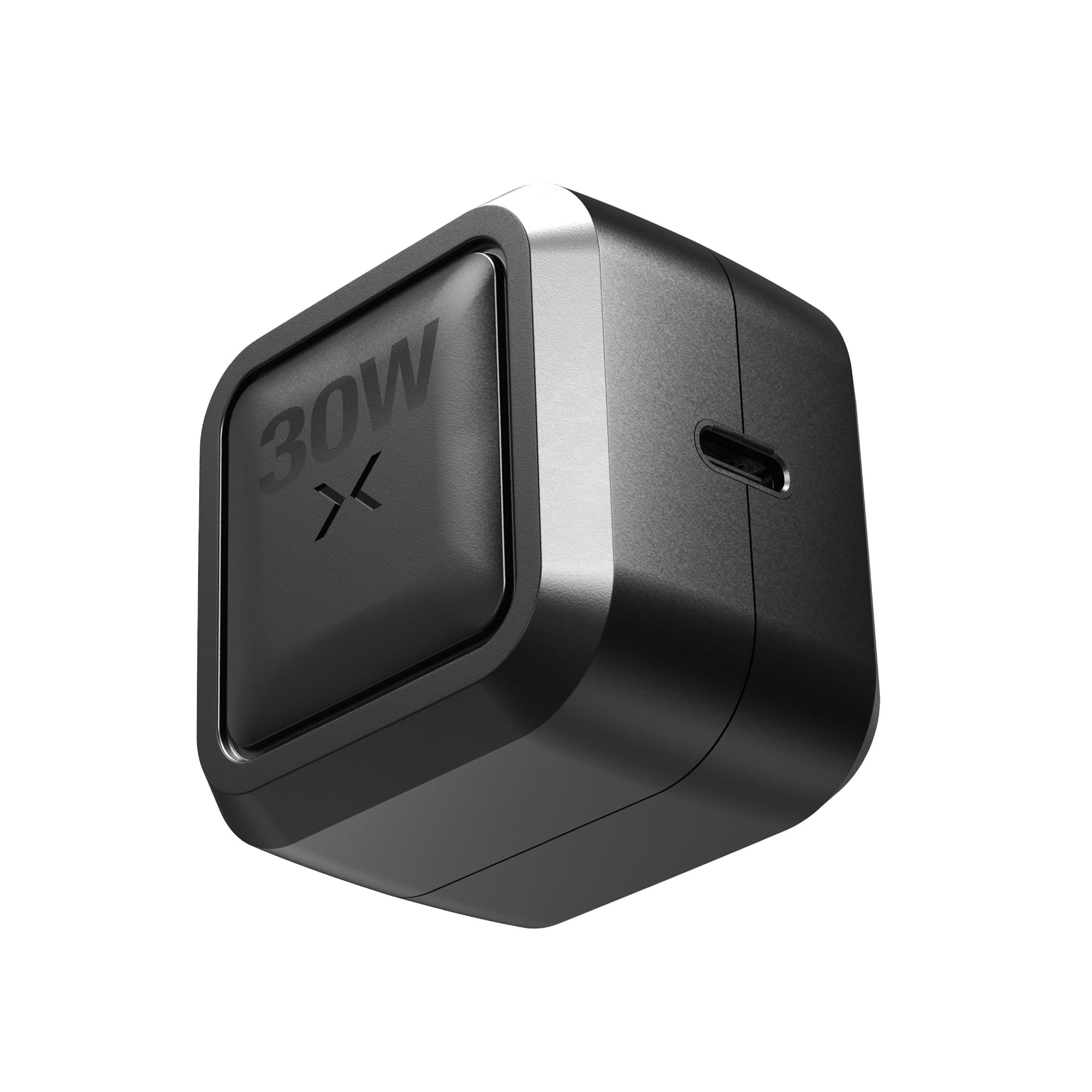 Front. NOCO - NOCO XGrid X30: 30W USB-C GaN Charger with PD 3.0, QC 4.0+, PPS – Fast Charging, Foldable Plug, UL Listed - Black.