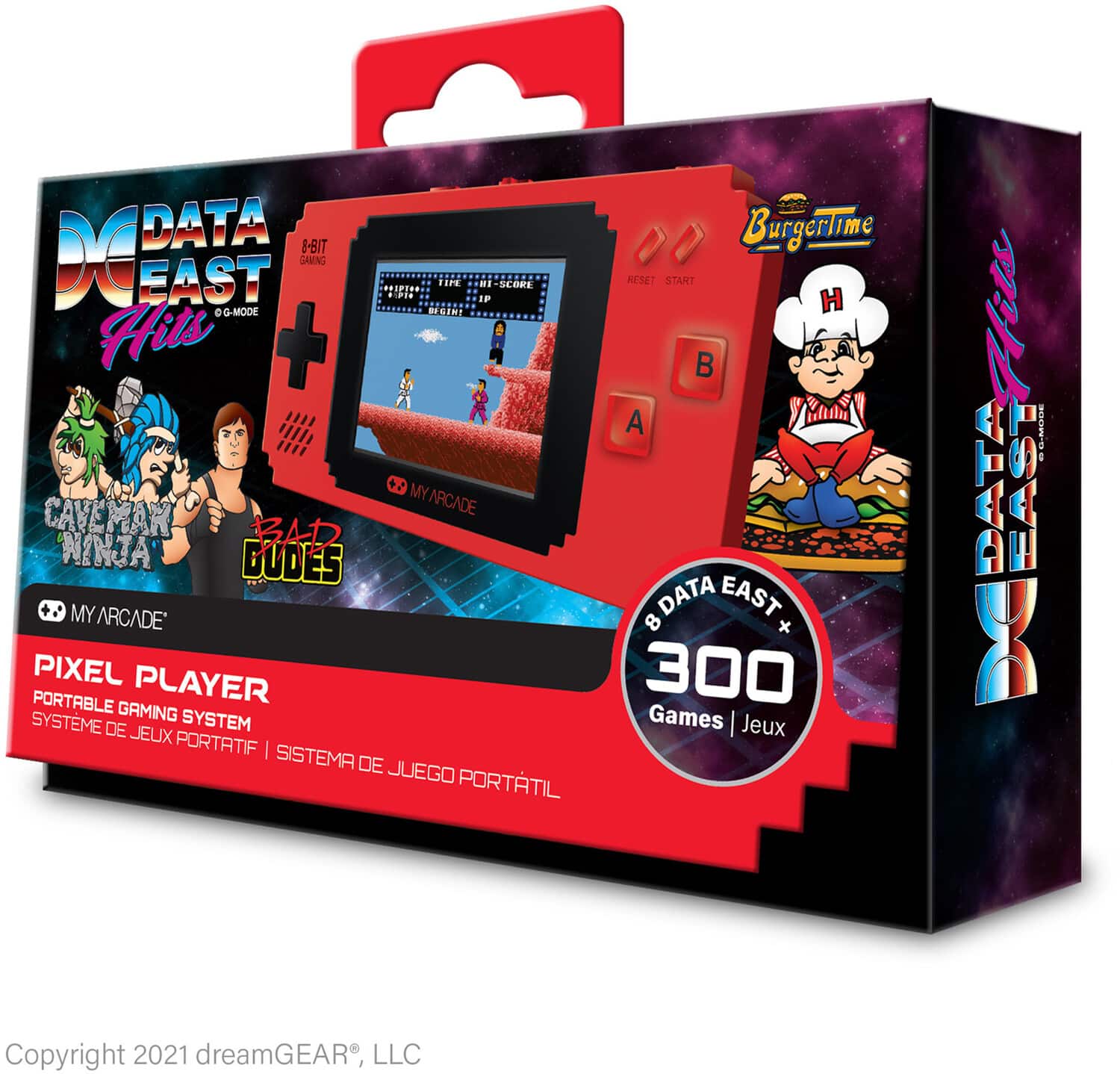 DGUNL 3202 Pixel Player Portable Handheld Game System 300 Games