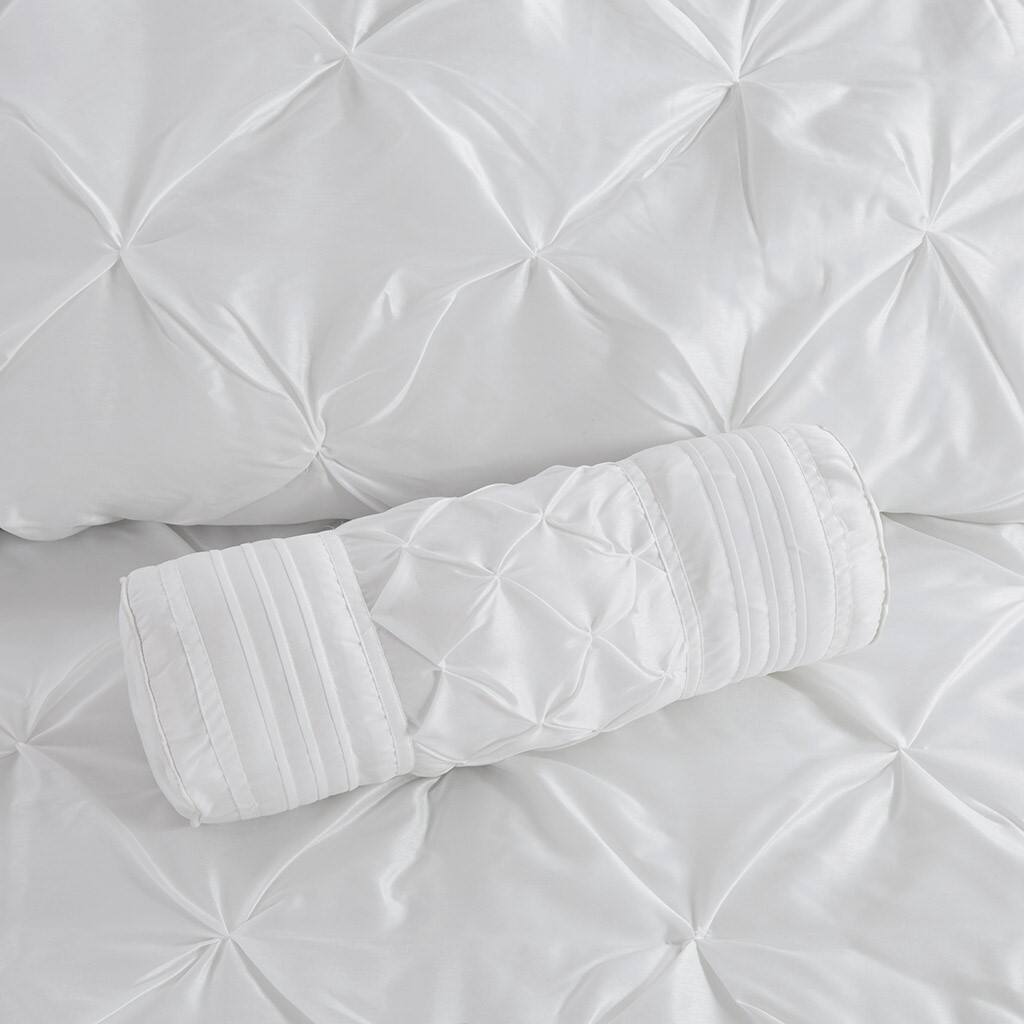 Alt View 2. Gracie Mills - Gracie Mills Shelby 7-Piece Padded Comforter Set - White.