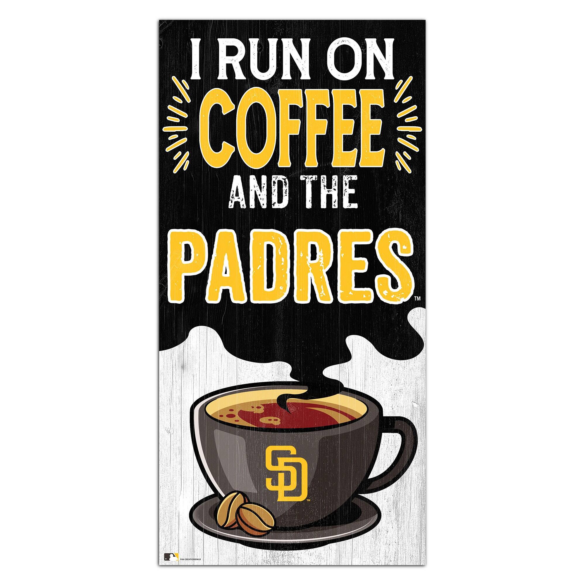 San Diego Padres 6" x 12" Coffee Wall Art