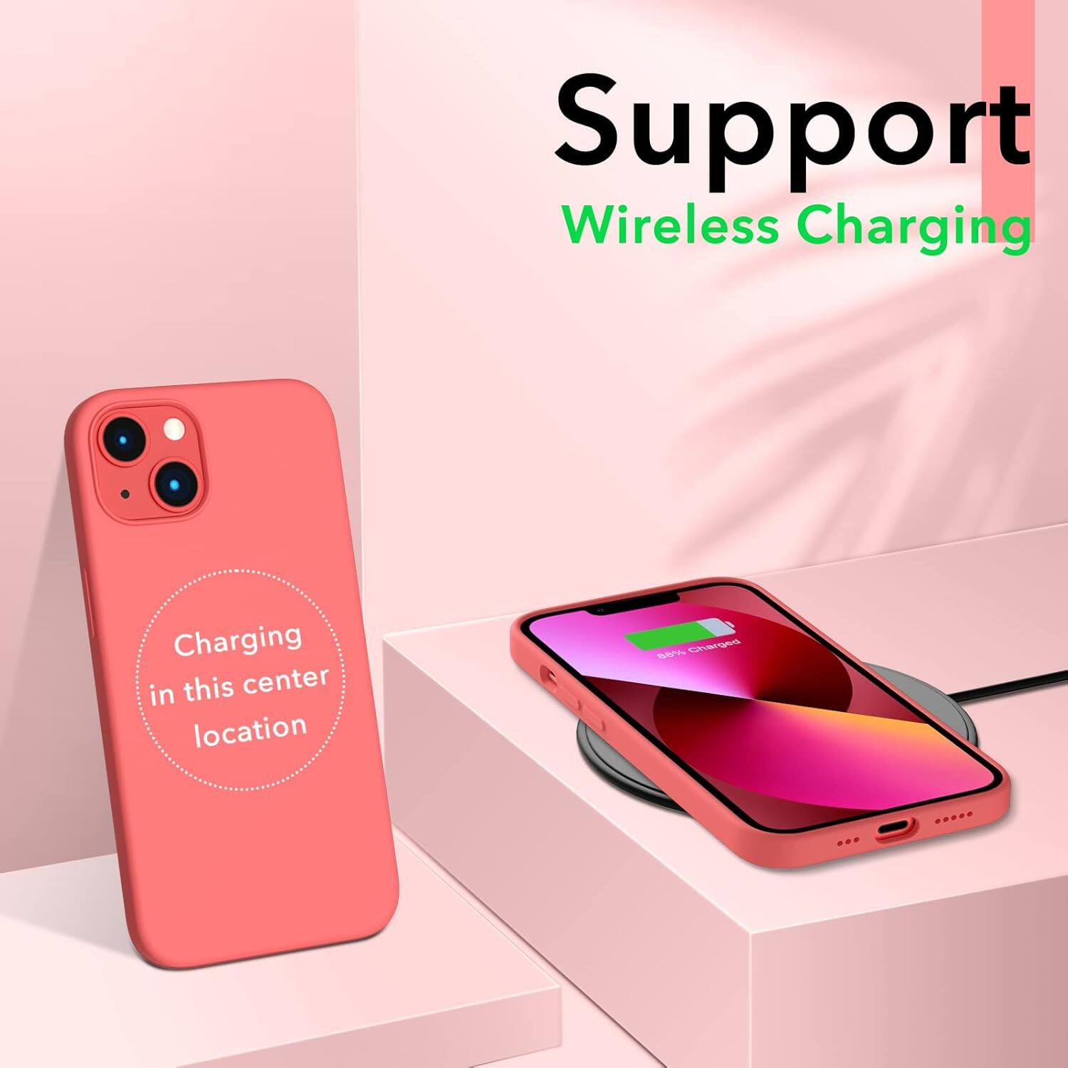 Support Wireless Charging Charging in this center location
