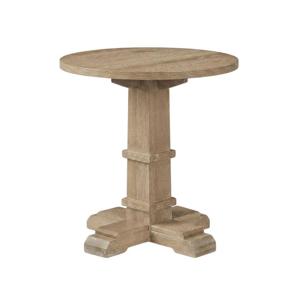 Front. Crosley Furniture - Joanna Side Table - Rustic Brown.