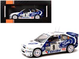 Ford Escort WRC #8 Bruno Thiry - Stephane Prevot 3rd Place "RAC Rally" (1998) 1/18 Diecast Model Car by IXO Models - Multicolor