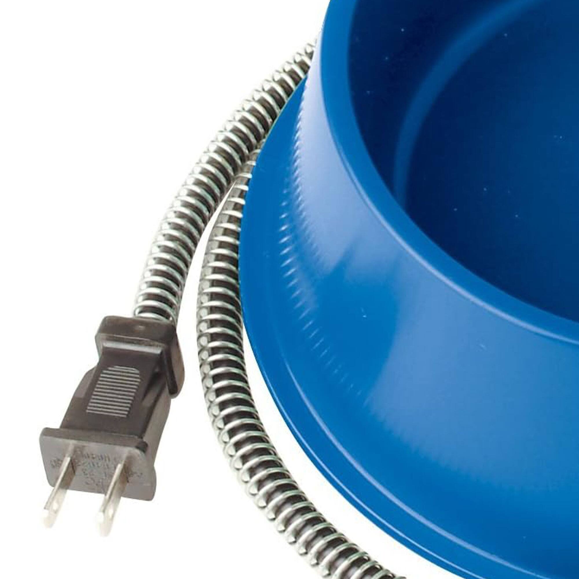 Alt View 6. Farm Innovators - Farm Innovators Plastic Heated Pet Bowl with Anti Chew Cord for All Breed Sizes - Blue.