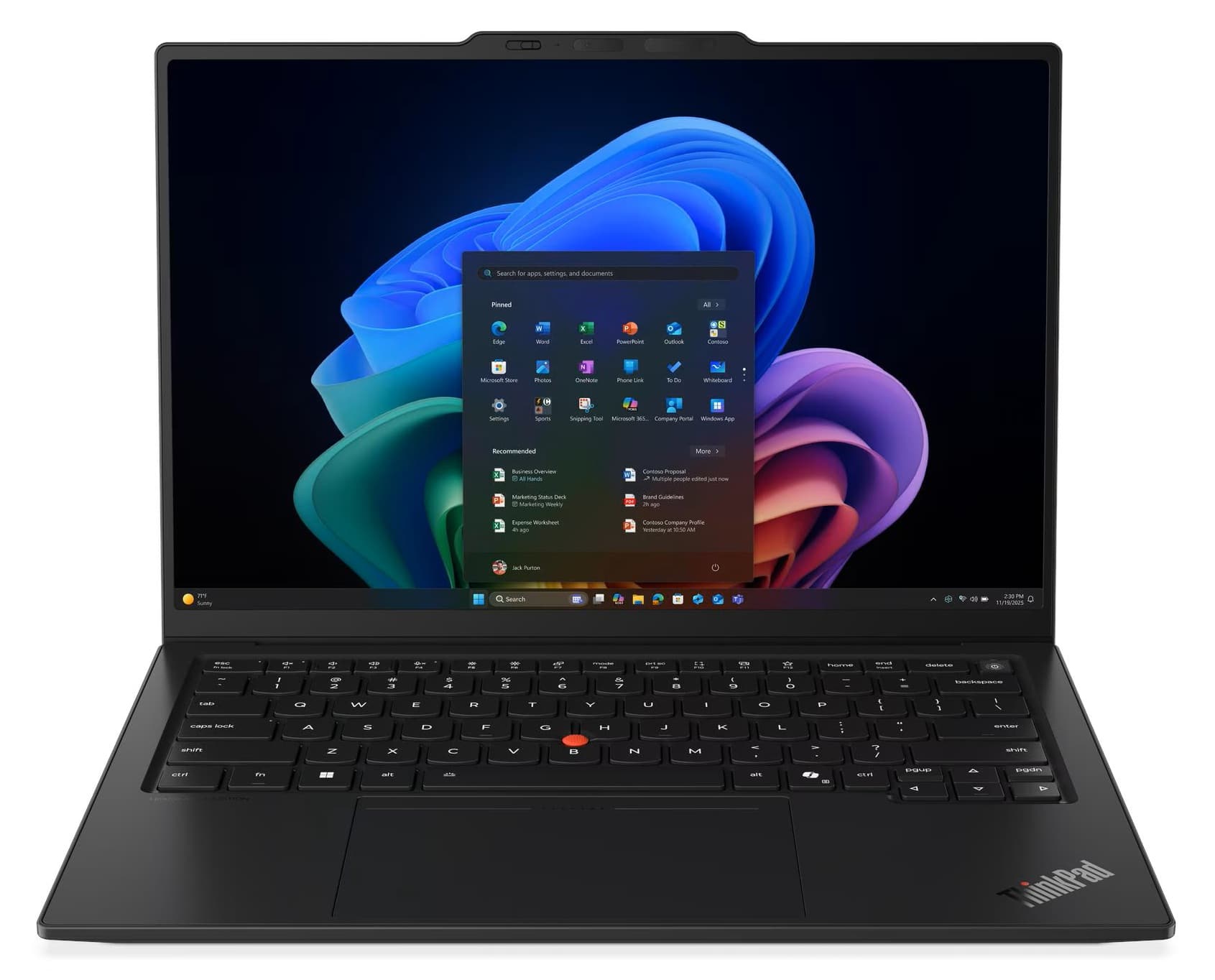 Lenovo - ThinkPad X1 Carbon Gen 14 Aura Edition Laptop w/ Ultra 7 365, 14" WUXGA IPS Touchscreen, 32GB LPDDR5X, 1TB SSD