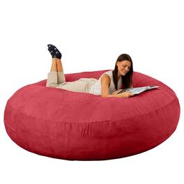 Jaxx - 6 Foot Cocoon - 2-in-1 Convertible Bean Bag Bed & Large Bean Bag Chair for Adults - Cinnabar