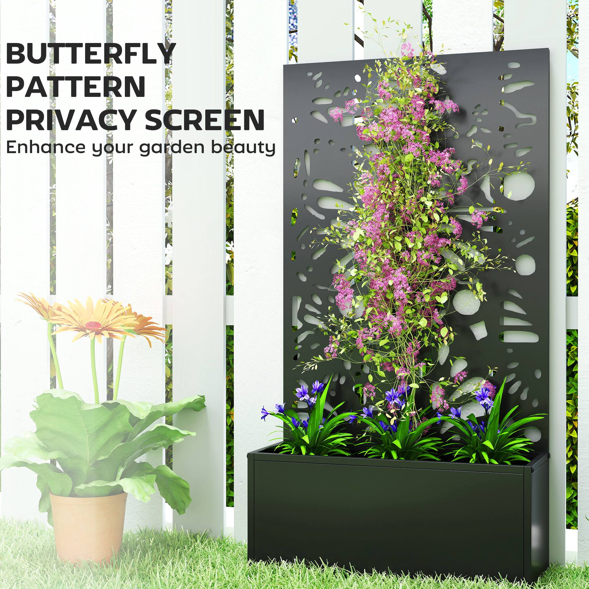 BUTTERFLY PATTERN PRIVACY SCREEN  
Enhance your garden beauty