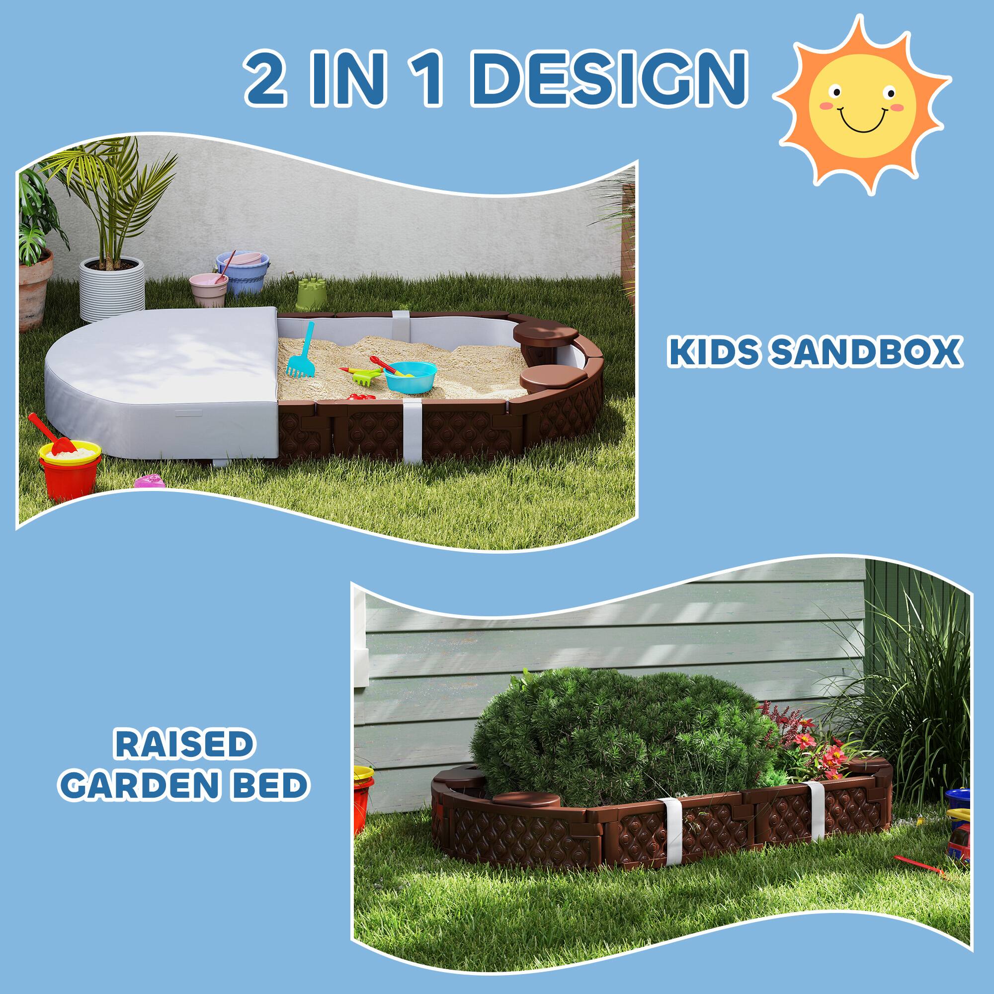 2 IN 1 DESIGN

KIDS SANDBOX

RAISED GARDEN BED