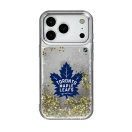 Keyscaper - NHL - Toronto Maple Leafs Linen Logo iPhone Glitter Case - 14 - Multicolor