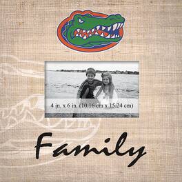 Fan Creations - Florida Gators 10'' x 10'' Burlap Pattern Frame - Multicolor