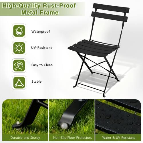 High-Quality Rust-Proof Metal Frame

- Waterproof
- UV-Resistant
- Easy to Clean
- Stable

Durable and Sturdy
Non-Slip Floor Protectors
Water & UV Resistant