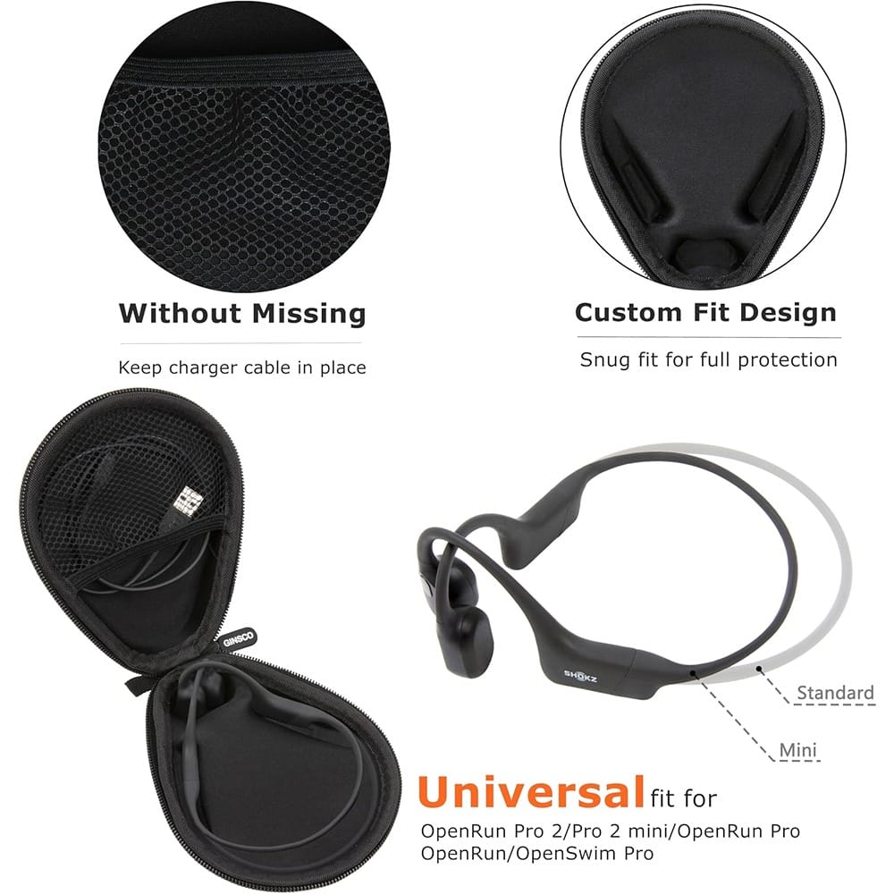 ACJPR - Universal Bone Conduction Headphone Case Compatible with Open-Ear Sport Headphones and Accessories (Box Only)