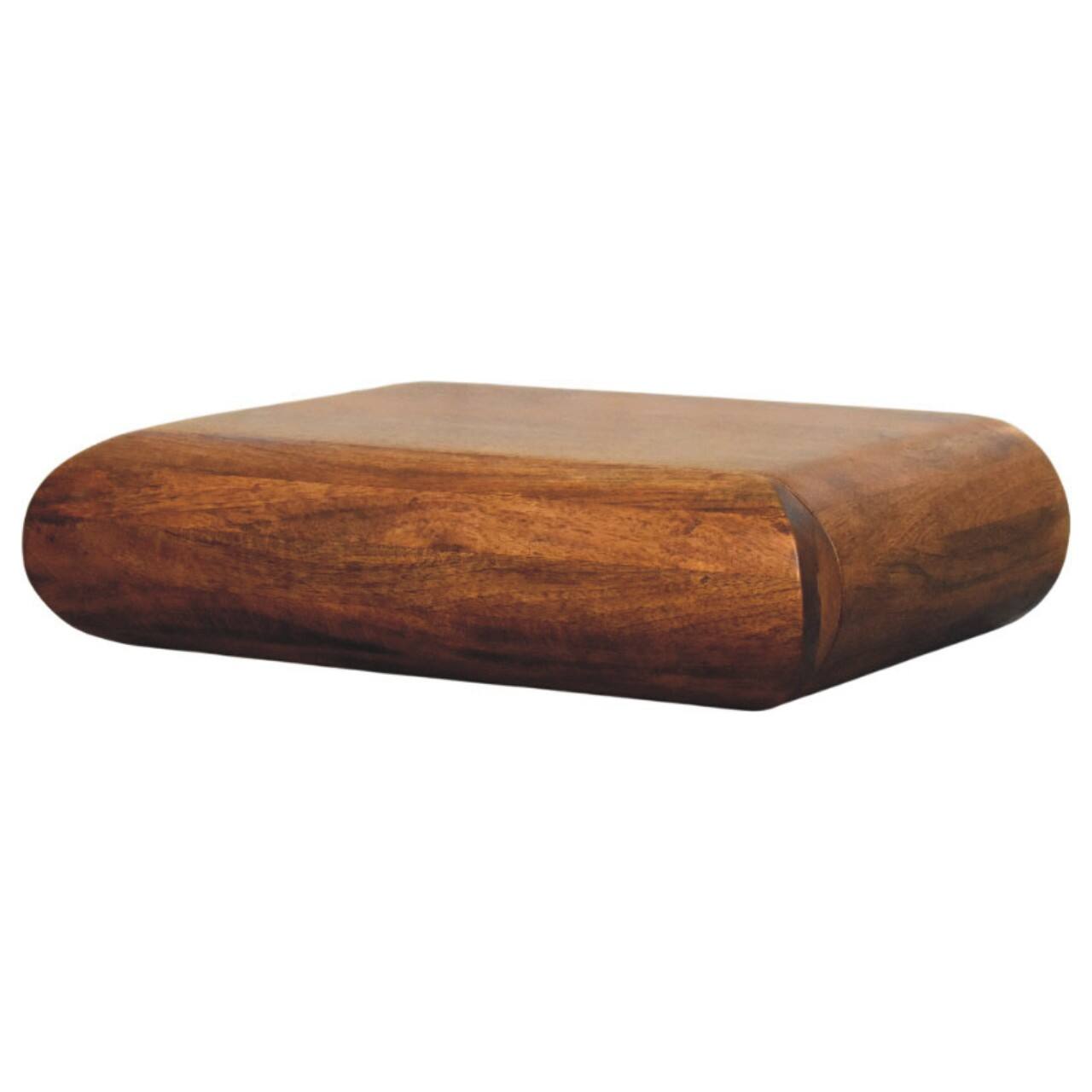Left. Artisan Furniture - Artisan Furniture Solid Wood Solis Wall-Mounted Bedside - Brown.