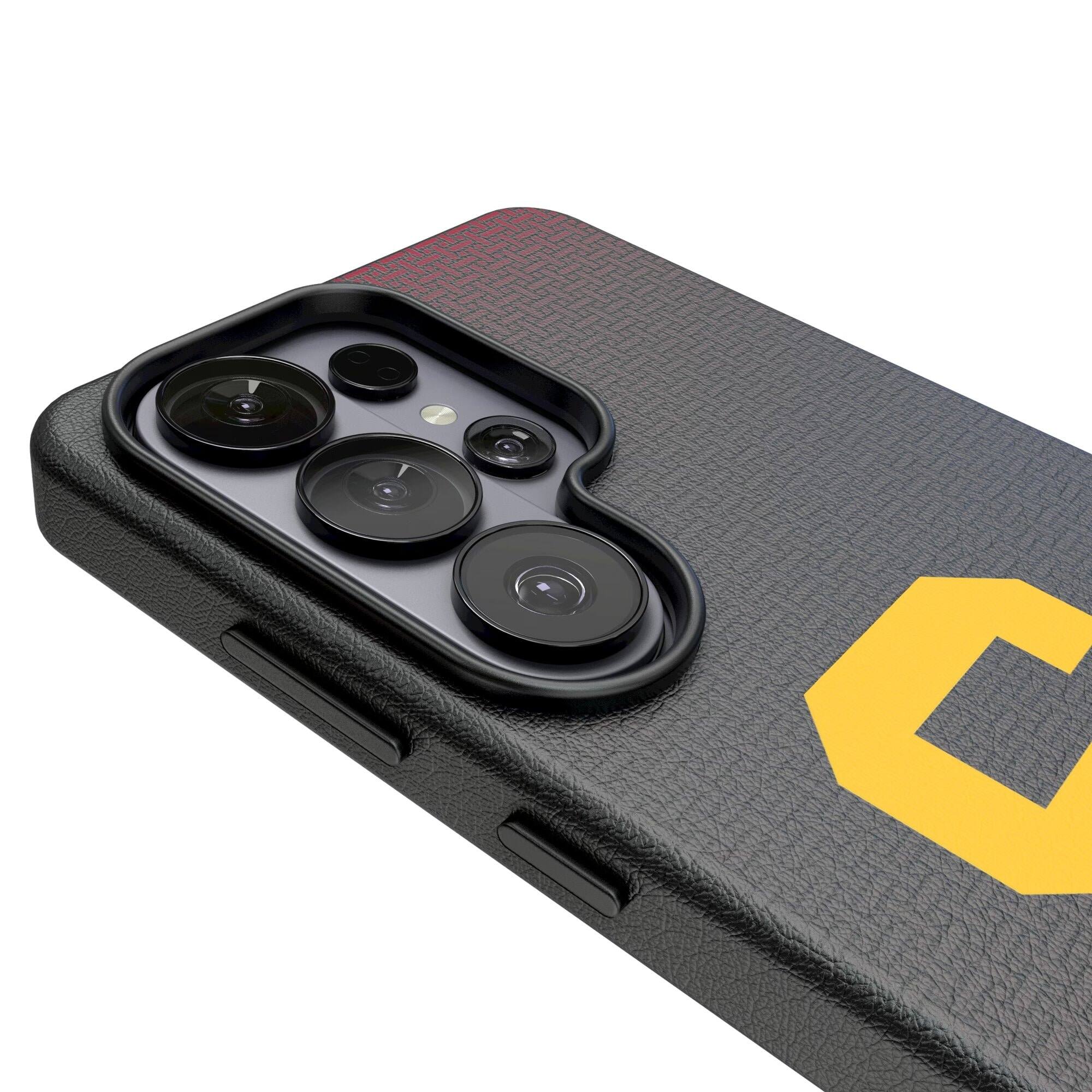 Alt View 2. Keyscaper - USC Trojans Linen Galaxy Magnetic Bump Case - S25 Ultra - Black.