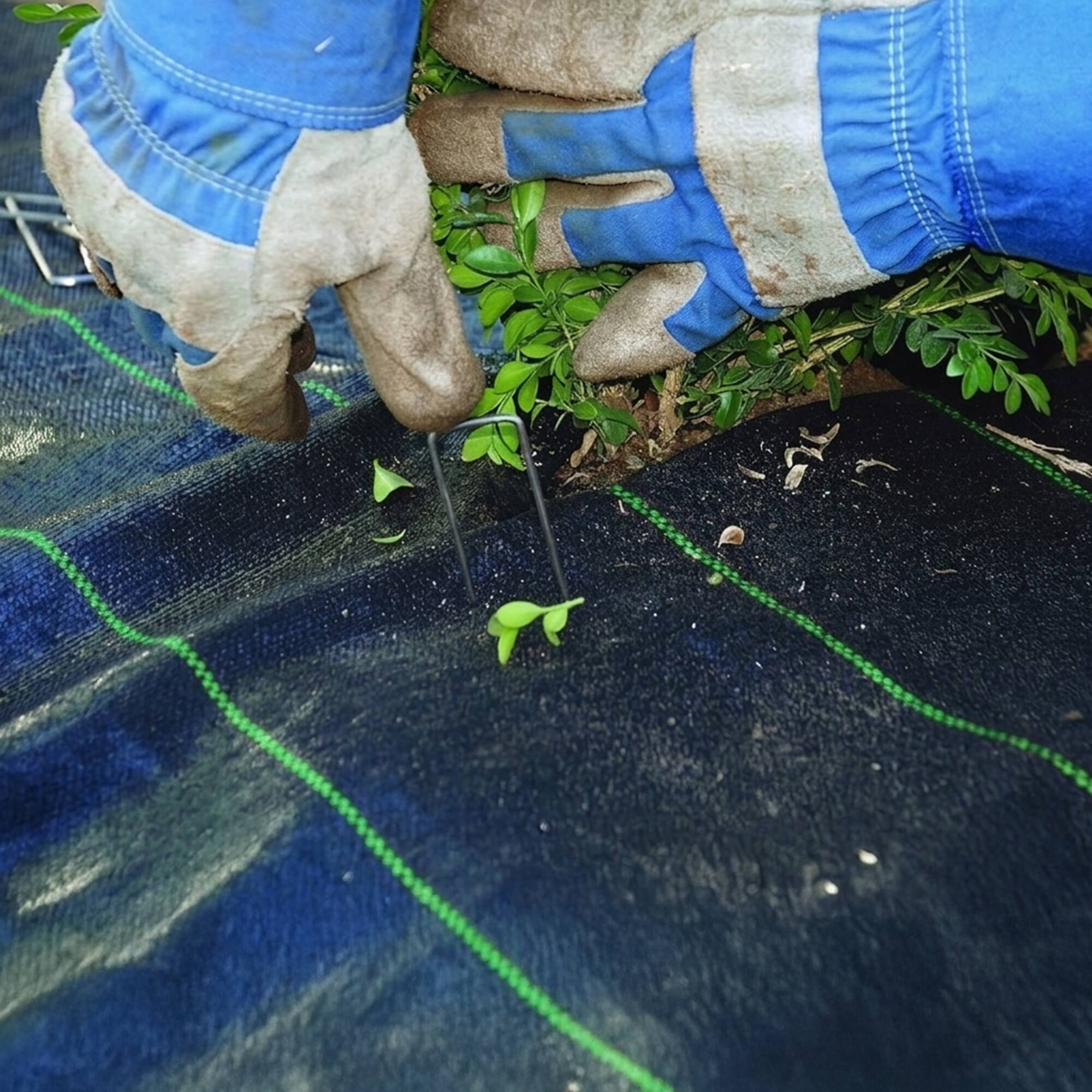 Alt View 4. DeWitt - DeWitt Earthmat Woven 4' x 300' Ground Cover, Weed Control Rolled Garden Mat - Black.