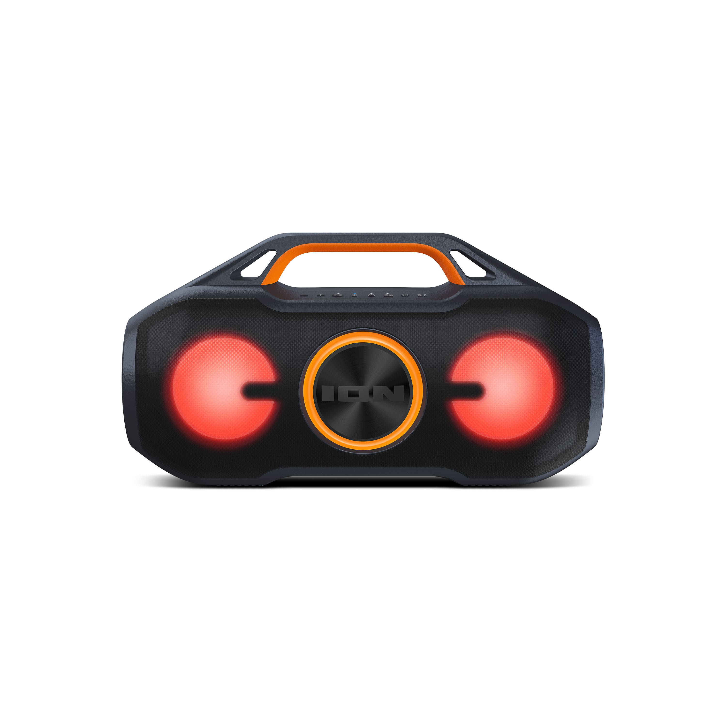 Front Zoom. ION Audio - AquaSport Max Waterproof 60-Watt Bluetooth Stereo Speaker with Lights - Black.
