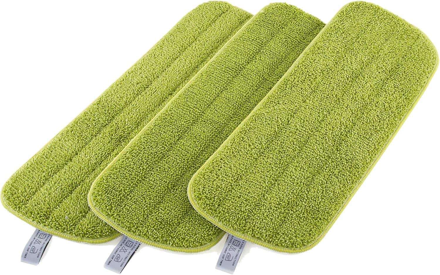 Kitchen + Home - Microfiber Mop Pads - 16" Dust Mop Refill 3 Pack - Green